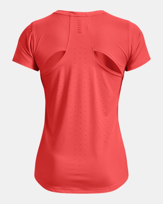 Women's UA Iso-Chill 200 Laser T-Shirt, Orange, pdpMainDesktop image number 5